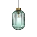 Pendelarmatuur MINT-3 E27 IP20, mintgroen, Messing gesatineerd
