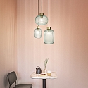 Ideal Lux Pendelarmatuur MINT-3 E27 IP20, mintgroen, Messing gesatineerd