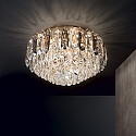 Ideal Lux Plafondarmatuur MAGNOLIA G9 IP20, goud, rookkleuren, transparant