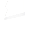 LED pendant luminaire LINUS, 68W 3000K 3850lm 2x104�, 1-10V dimmable, white