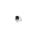 Ideal Lux Downlight MOOD ROUND QPAR111, � 15cm, incl. GU10 50W 2700K, pivotable, black