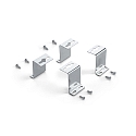 Montageset LED PANEL, grijs