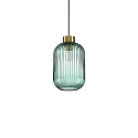 Pendelarmatuur MINT-1 E27 IP20, mintgroen, Messing gesatineerd