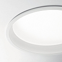 Ideal Lux Recessed LED luminaire DEEP, IP20, � 21cm, aluminium white / diffus, 30W 4000K 3200lm 77�