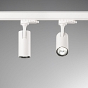 Ideal Lux 3-fase spot FOX 8W SMALL / ON-OFF 830 instelbaar, on/off IP20, wit mat 