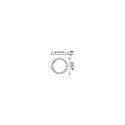Plafondarmatuur FLY 45 rond IP20
