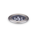 Vloerinbouwarmatuur FLOOR 14 rond IP67, staal 