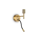 Wandarmatuur SET UP MAP2 2-vlams, met flexibele arm, met USB-aansluiting E27 IP20, messing