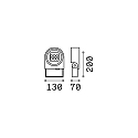 Ideal Lux Buitenspot ULEX draaibaar IP65, antraciet