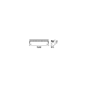 Ideal Lux Lineair licht THOR 50 IP65, antraciet 18W 1950lm 3000K 50cm