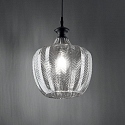 Ideal Lux Pendelarmatuur LORD instelbaar E27 IP20, rookkleuren