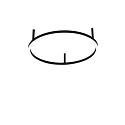 Plafondarmatuur ORACLE SLIM 50 rond IP20, zwart