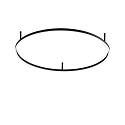 Plafondarmatuur ORACLE SLIM 90 rond IP20, zwart