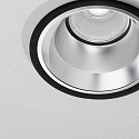 Ideal Lux ceiling recessed luminaire OFF 162 round IP20, black