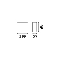 Ideal Lux outdoor wall luminaire ARGO up / down IP65, white