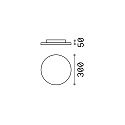 Ideal Lux Plafondarmatuur voor buiten MIB rond IP65, wit
