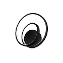 Wandarmatuur OZ AP ON-OFF rond, on/off IP20, zwart mat 