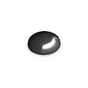 floor recessed luminaire WAY 1-SIDE Ø 50MM round, walkable, one-sided G9 IP67, black