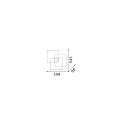 Ideal Lux Plafondarmatuur FRAME IP20, zwart