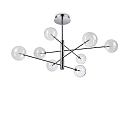 pendant luminaire EQUINOXE SP8 8 flames G4 IP20, chrome