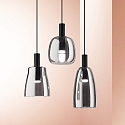 Ideal Lux Pendelarmatuur COCO 1-vlams, instelbaar IP20, rookkleuren