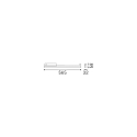 Ideal Lux Lineair licht DISPLAY WIDE 565 IP20, wit 21W 2400lm 3000K 125� 125� 56.5cm