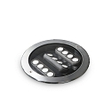 Vloerinbouwarmatuur TAURUS PT D21 ACCENT ROUND 3-voudig, draaibaar, toegankelijk, schakelbaar IP67, staal 