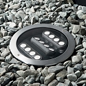 Ideal Lux Vloerinbouwarmatuur TAURUS PT D21 ACCENT ROUND 3-voudig, draaibaar, toegankelijk, schakelbaar IP67, staal 