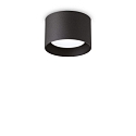 Plafondarmatuur SPIKE PL1 ROUND GX53 down, rond, stijf GX53 IP20, zwart mat 