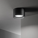 Ideal Lux Plafondarmatuur SPIKE PL1 ROUND GX53 down, rond, stijf GX53 IP20, zwart mat 