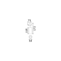 Ideal Lux 3-fase spot FOX 15W MEDIUM / ON-OFF 830 instelbaar, on/off IP20, messing gesatineerd 