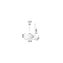 Ideal Lux Pendelarmatuur PLISSE groot E27 IP20, dimbaar