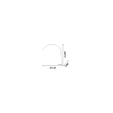 Ideal Lux Staande lamp DORSALE E27 IP20, chroom