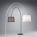 Ideal Lux floor lamp DORSALE E27 IP20, black