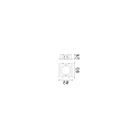 Ideal Lux Inbouwbehuizing BENTO 1-voudig, met frame, vierkant, wit