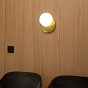 Ideal Lux wall luminaire NINFEA AP1 GX53 IP20, brass
