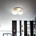 Ideal Lux ceiling luminaire NINFEA PL3 3 flames GX53 IP20, brass