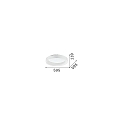 ceiling luminaire ZIGGY PL D60 LED LED IP20, white