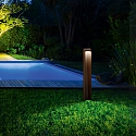 Ideal Lux Lichtpaal KURT PT LED LED IP54, Koffie bruin