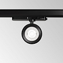 3-fase spot POV TRACK LED rond, met adapter LED IP20, zwart