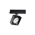 3-fase spot POV TRACK LED vierkant, met adapter LED IP20, zwart