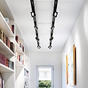 3-fase spot POV TRACK LED vierkant, met adapter LED IP20, zwart