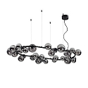 pendant luminaire PERLAGE SP30 30 flames G9 IP20, black