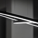 Ideal Lux Pendelarmatuur ORACLE SLIM SP LED rond, DALI aanstuurbaar IP20, zwart dimbaar