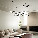 Ideal Lux Pendelarmatuur ORACLE SLIM SP LED rond IP20, zwart 