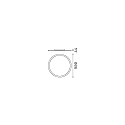 Ideal Lux Plafondarmatuur FLY SLIM PL LED LED IP40, gepoedercoat, wit