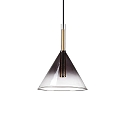 Pendelarmatuur EMPIRE conisch G9 IP20, rookkleuren dimbaar