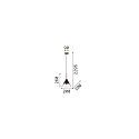 Ideal Lux Pendelarmatuur EMPIRE conisch G9 IP20, rookkleuren dimbaar