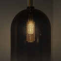 Ideal Lux Pendelarmatuur EMPIRE cilindrisch G9 IP20, rookkleuren dimbaar