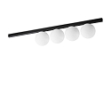 ceiling luminaire BINOMIO 4 flames G9 IP20, black dimmable